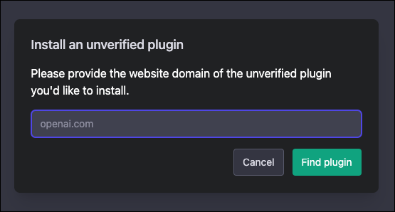 installer plugin secret chaggpt unverified