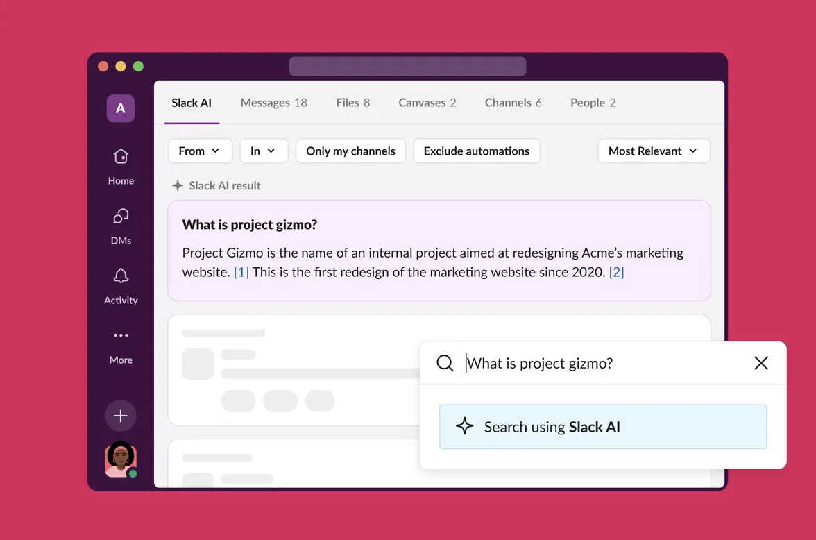 Slack lance l’IA pour résumer les discussions et messages manqués