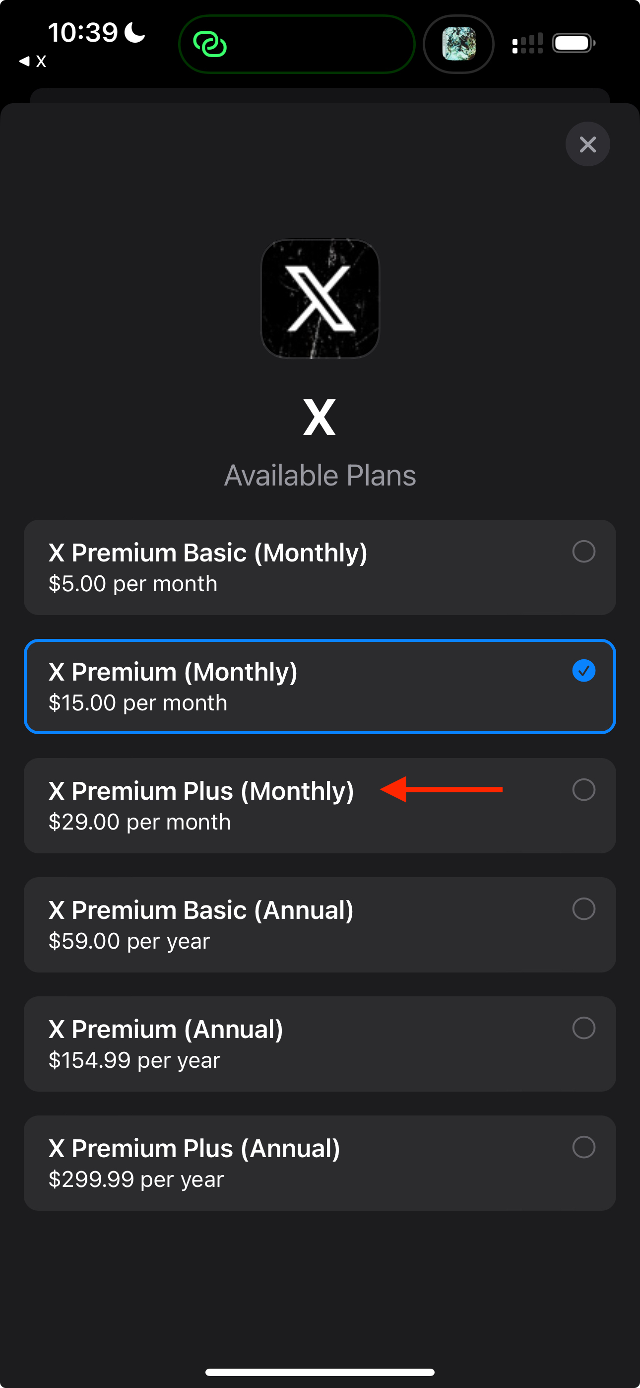 x plans premium